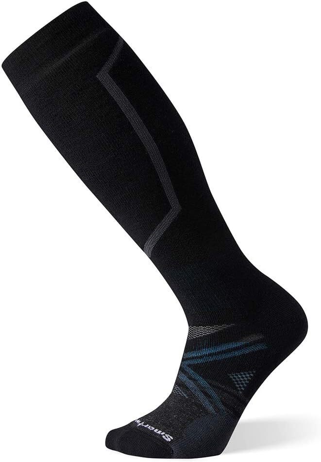 V563-10373610001-L-202503051807-00 Smartwool Mens PHD Ski Socks Wool Blend - Black - L - Image 1