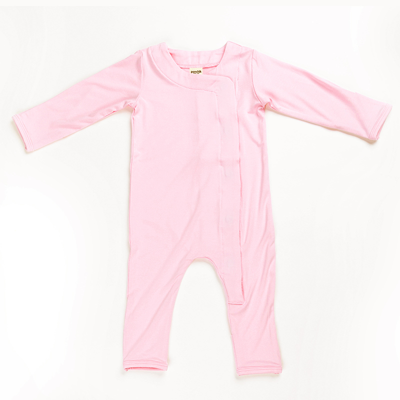 V563-11100399-202503052105-00 Ponchik Babies + Kids - Magnetic Bamboo Body Suit - Love - 0-3m - Image 1