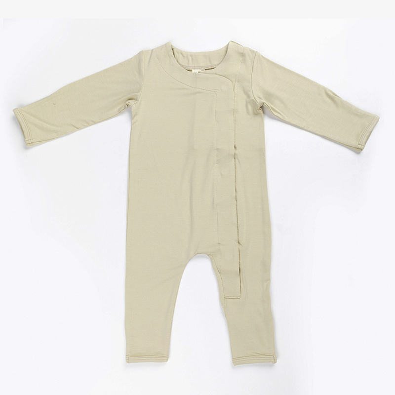V563-111004002-202503051214-00 Ponchik Babies + Kids - Magnetic Bamboo Body Suit - Pistachio - 6-12m - Image 1