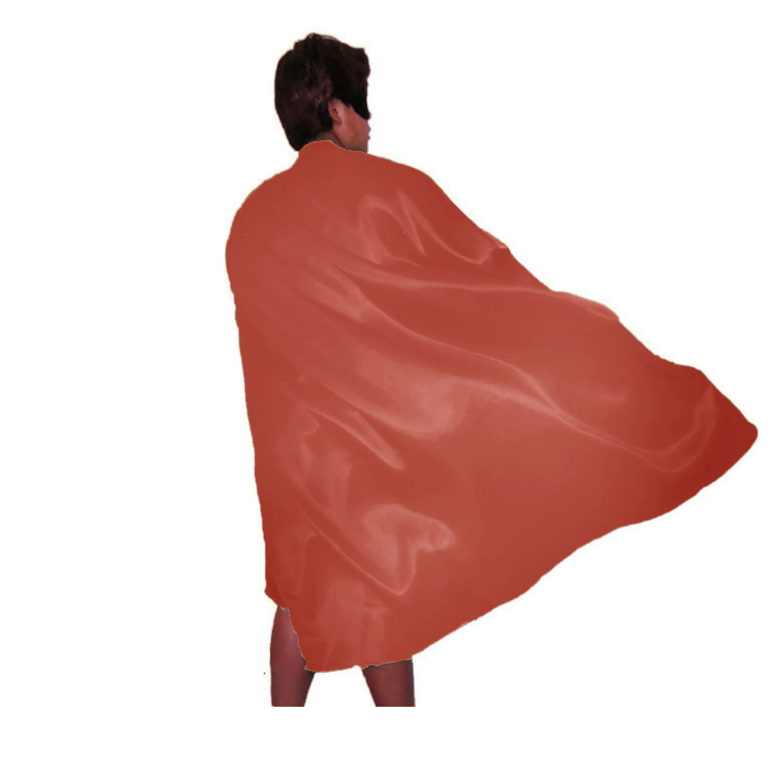 V563-12179-RED-202503052215-00 ADULT CAPE Costume Cloak Halloween Fancy Dress Coat Jacket Superhero Book Week - Red - Image 1