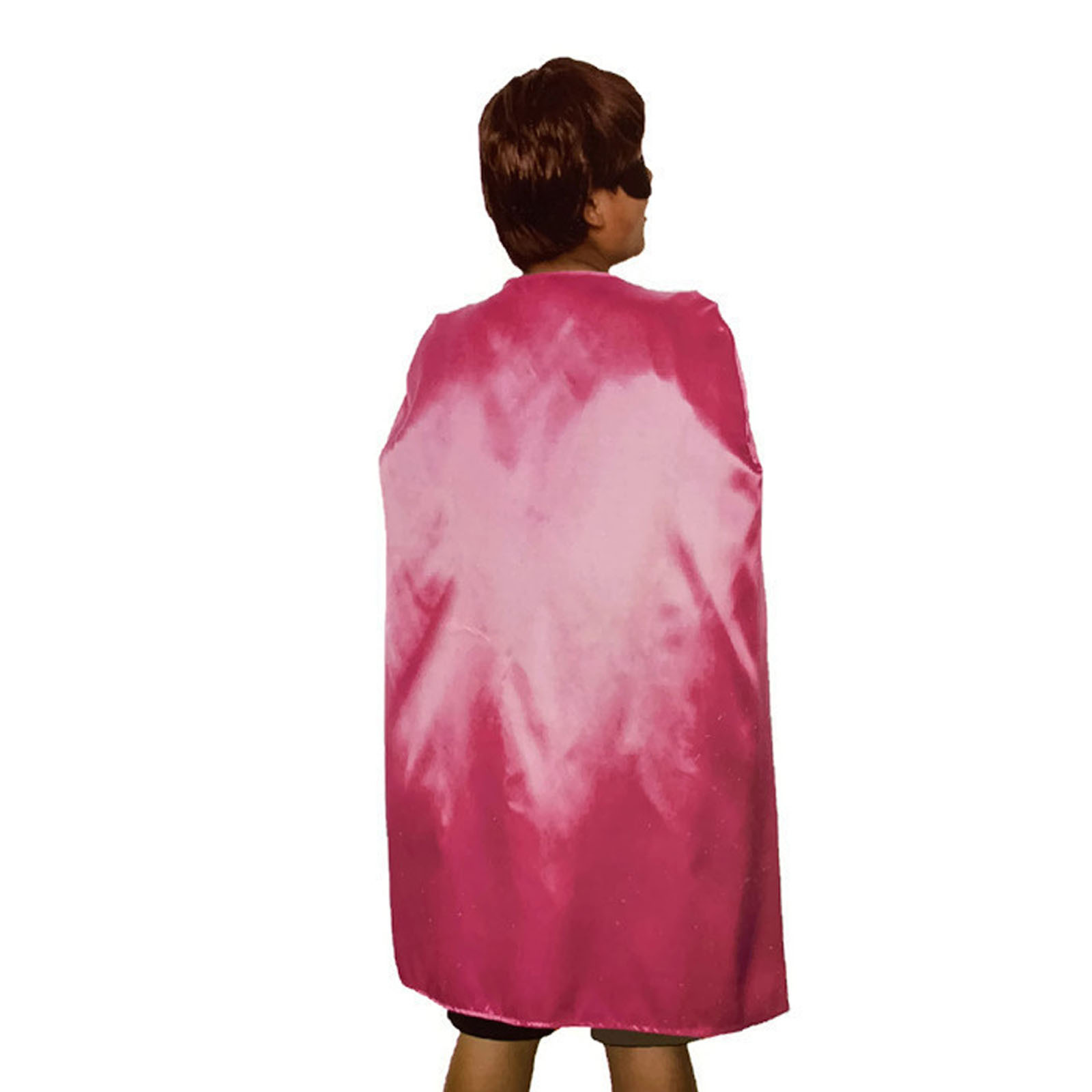V563-12180-HOTPINK-184352-00 MEDIUM CAPE Kids Childrens Party Costume Vampire Halloween Coat School Team - Hot Pink - Image 1