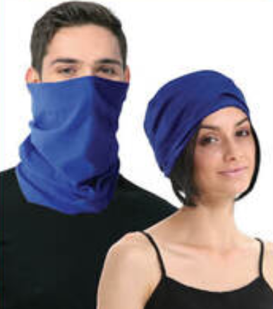 V563-14775-ROYABLUE-202503051945-00 Seamless Tube Bandana Head Scarf Face Cover Mask Gaiter Ski Snow in Royal Blue - Image 1