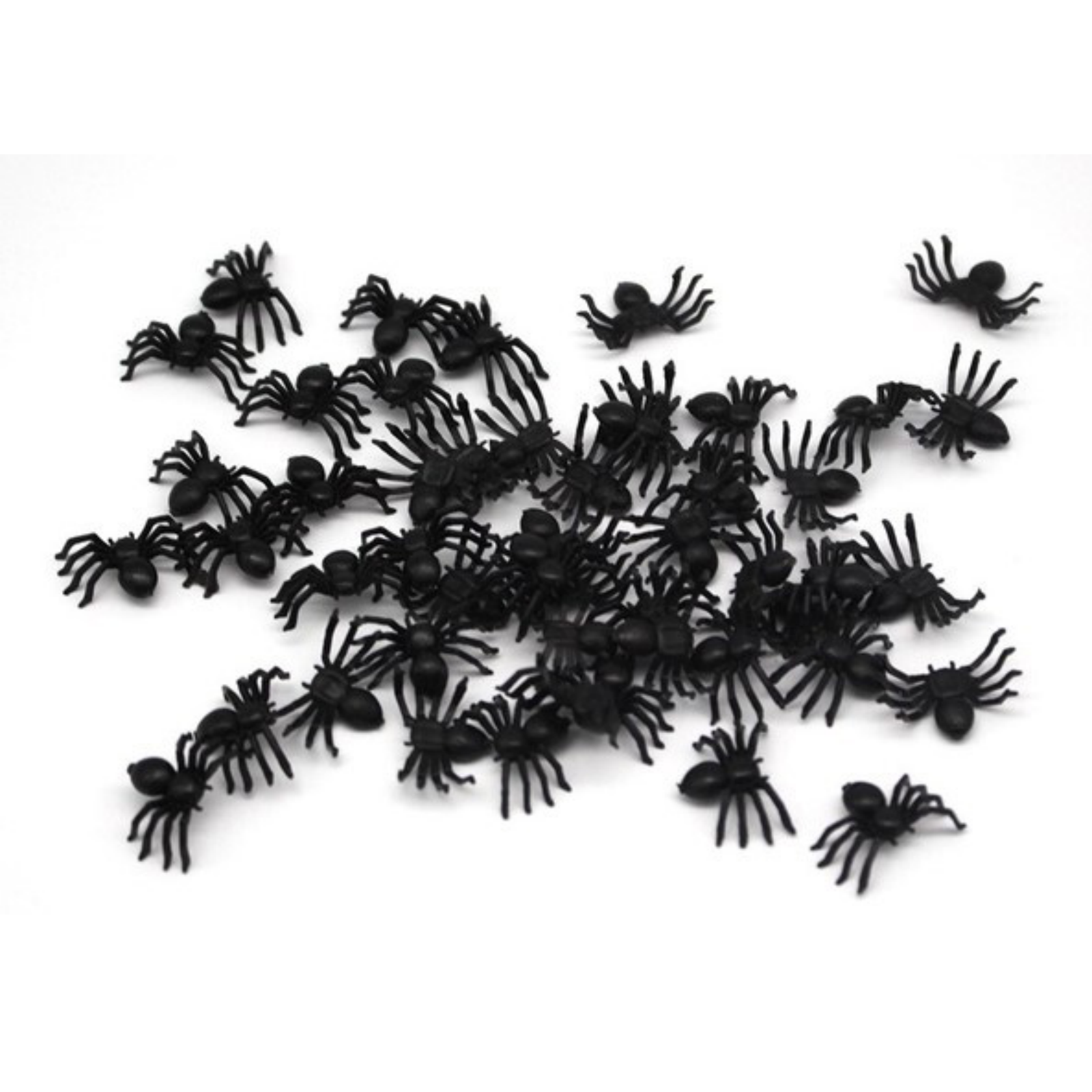 V563-20270-1PACK-184683-00 MINI FAKE SPIDERS Trick Halloween Scary Arachnids Joke Prank Small Gag Toy Bug - Image 1