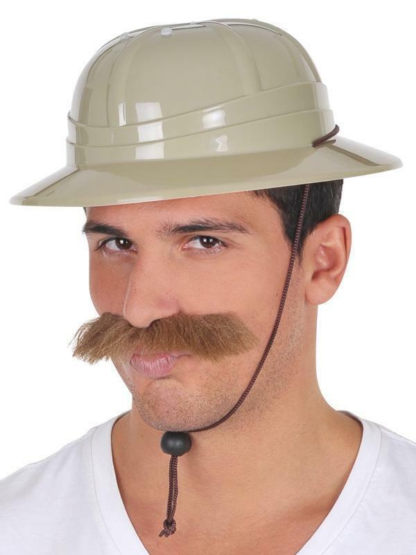 V563-6107-184850-00 SAFARI HAT Camping Pith Helmet Solid African Hunter Jungle Costume Party - Image 1