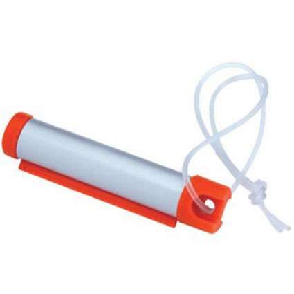 V563-66_787-6PCS-173182-00 6x Funky Luggage Cylinder Tag Rollout Label for Address Details - Silver/Orange - Image 1