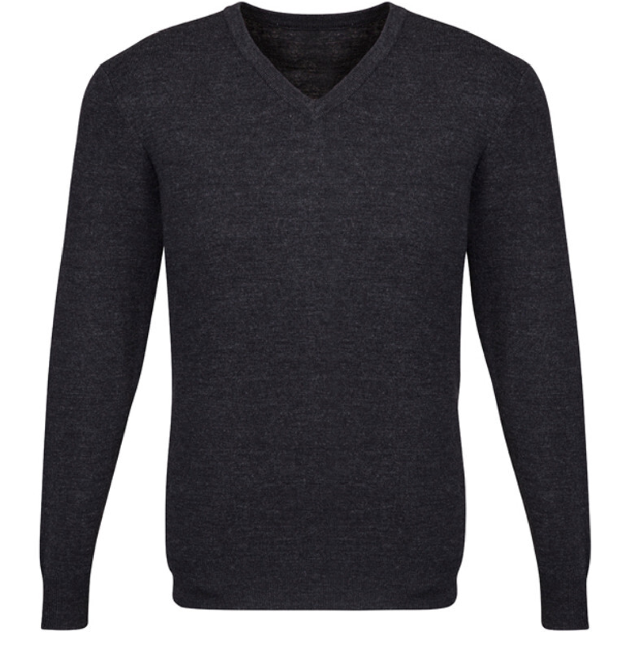 V563-A59520-CHARCOAL-L-202503052130-00 Mens Advatex Varesa Wool Pullover Jumper Cardigan V Neck - Charcoal - L - Image 1