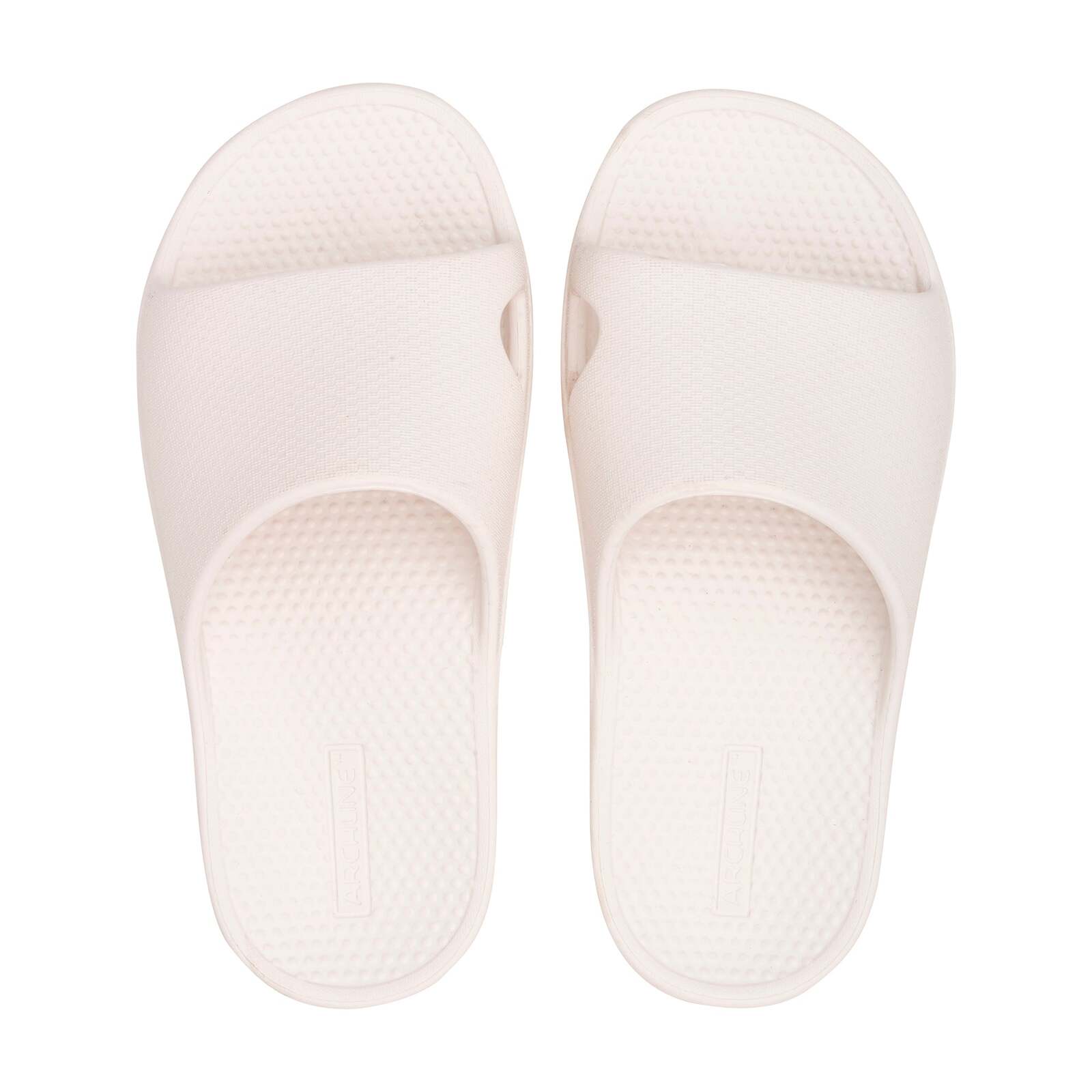 V563-AHS00101-41-202503052052-00 Archline Rebound Orthotic Slides Flip Flop Thongs Slip On Arch Support - White - Euro 41 - Image 1