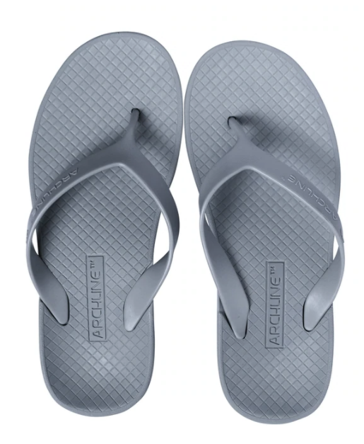 V563-ARCH011111-38-202503052245-00 ARCHLINE Orthotic Flip Flops Thongs Arch Support Shoes Footwear - Grey - EUR 38 - Image 1