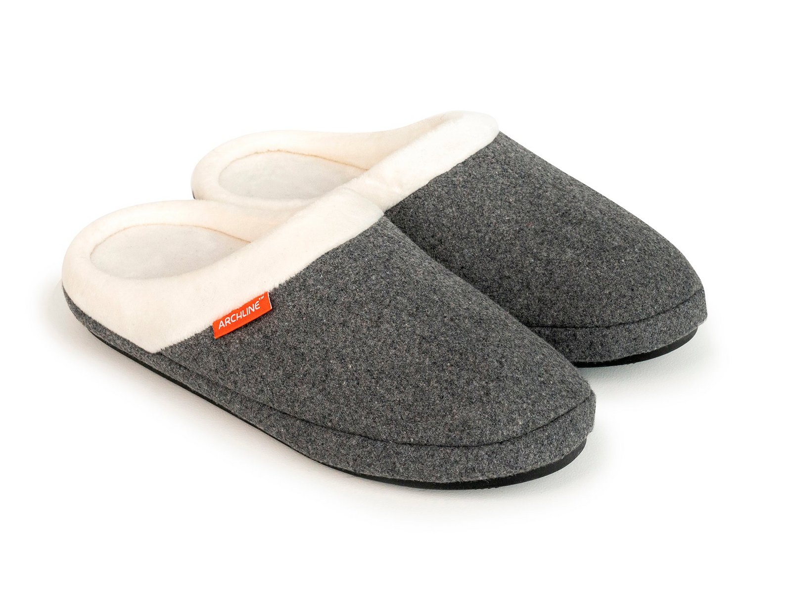 V563-ARCHLINE-SLIPON-GRYMRL-47-202507251125-00 ARCHLINE Orthotic Slippers Slip On Arch Scuffs Orthopedic Moccasins in Grey Marle - EUR 47 - Image 1