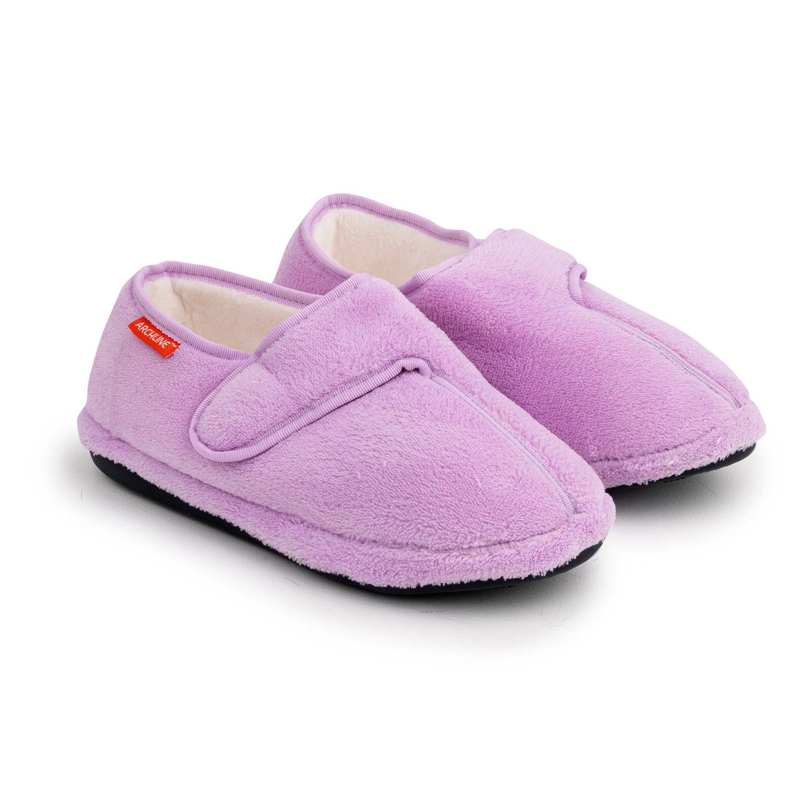V563-AS713-40-202503051901-00 ARCHLINE Orthotic Plus Slippers Closed Scuffs Pain Relief Moccasins - Lilac - EU 40 - Image 1