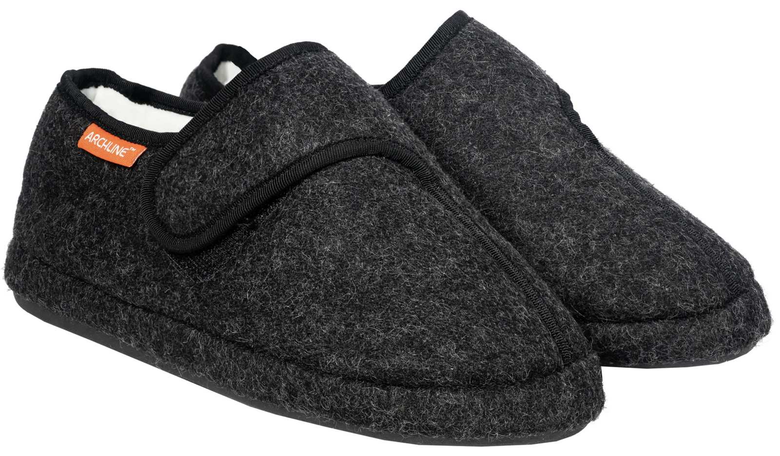 V563-AS801-CHARCOAL-46-140023-00 ARCHLINE Orthotic Plus Slippers Closed Scuffs Pain Relief Moccasins - EUR 46 - Image 1