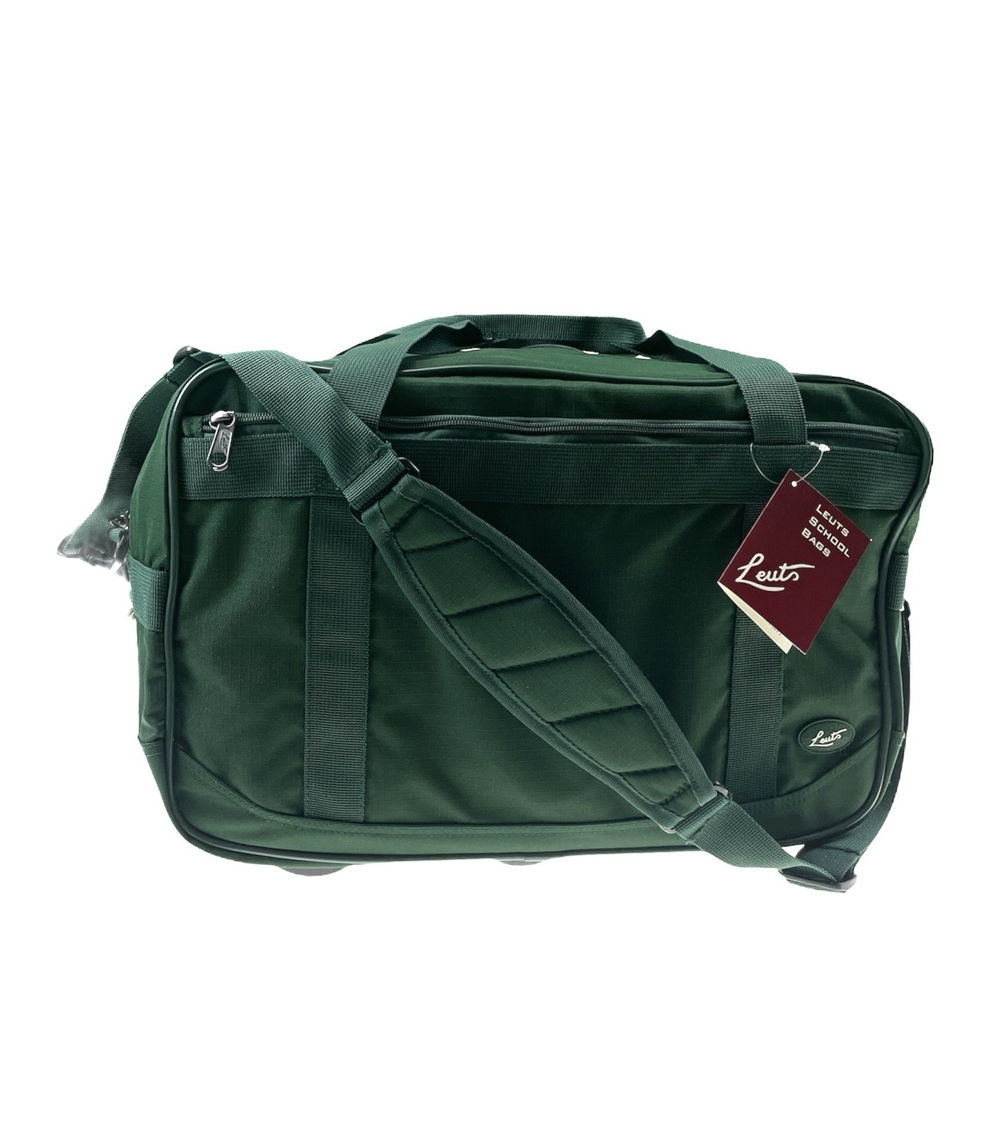 V563-B8105-BOTTLE-173203-00 44L Foldable Duffel Bag Gym Sports Luggage Travel Foldaway School Bags - Bottle Green - Image 1