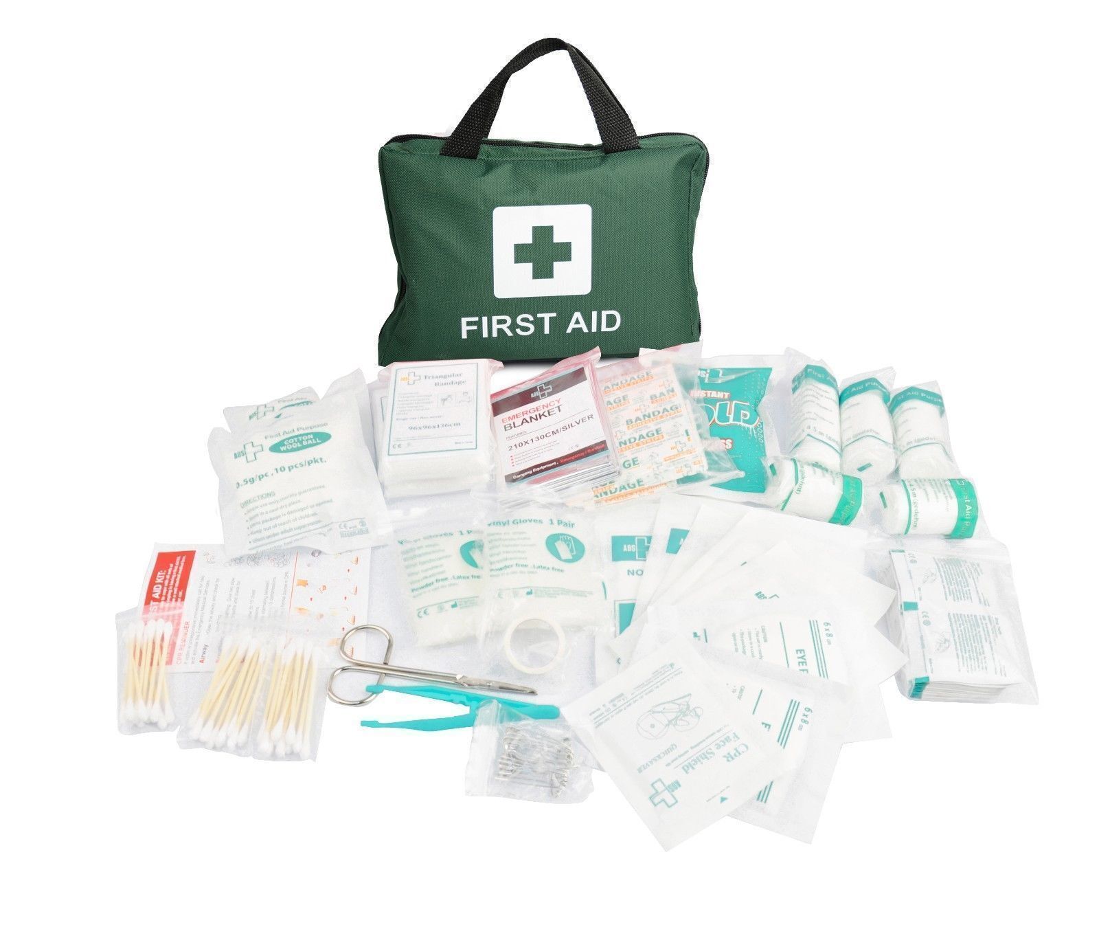 V563-BR-210P-DXFIRSTAIDKIT-205122-00 210PCS Emergency FIRST AID KIT Medical Travel Set Workplace Family Safety Office - Image 1