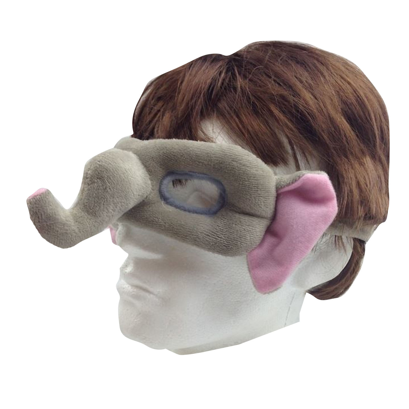 V563-BR-ANIMALFACEMASK-ELPHNT-202503052140-00 ANIMAL EYE MASK Head Face Halloween Costume Party Prop Novelty Toy Fancy Dress - Image 1