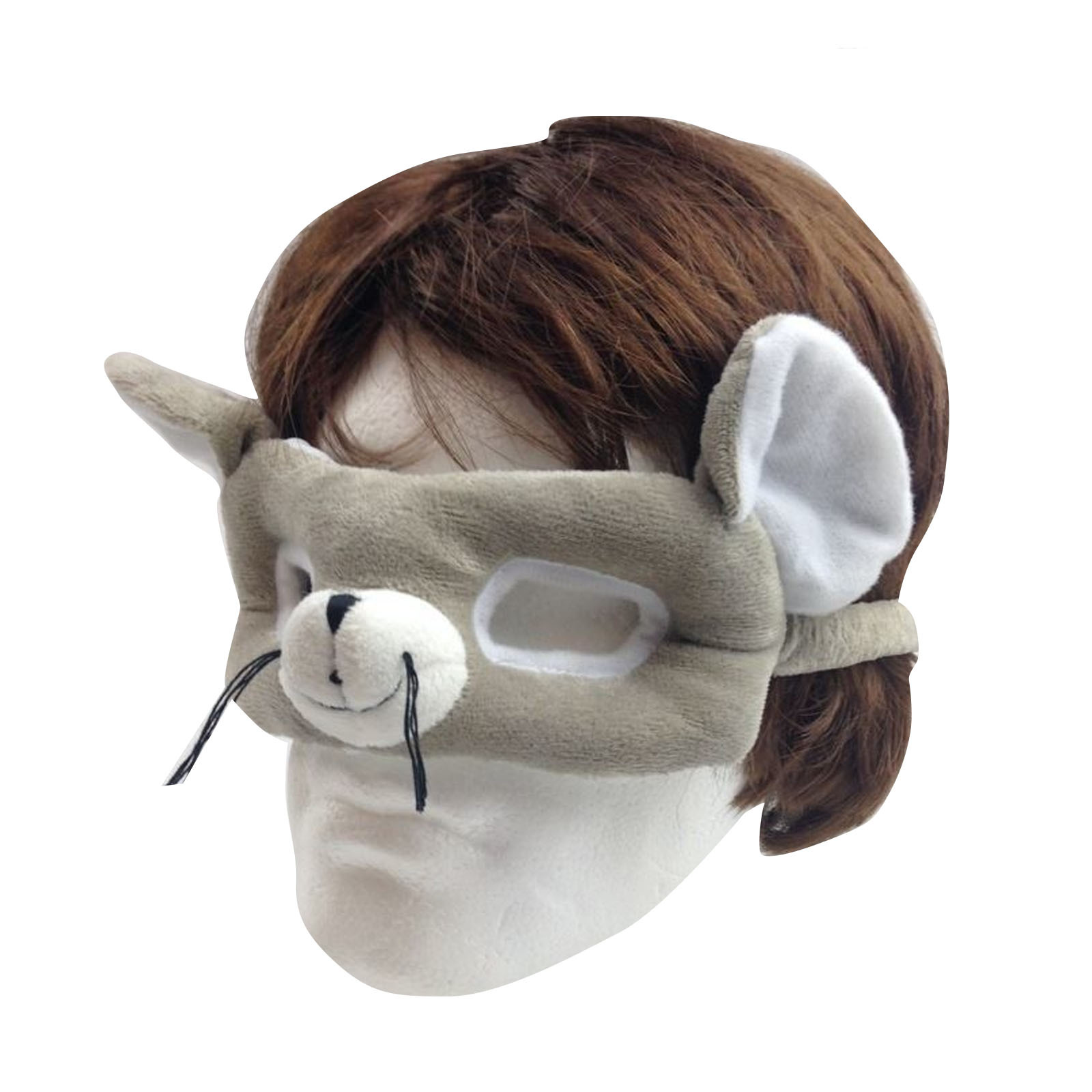 V563-BR-ANIMALFACEMASK-MSE-202503052140-00 ANIMAL EYE MASK Head Face Halloween Costume Party Prop Novelty Toy Fancy Dress - Image 1