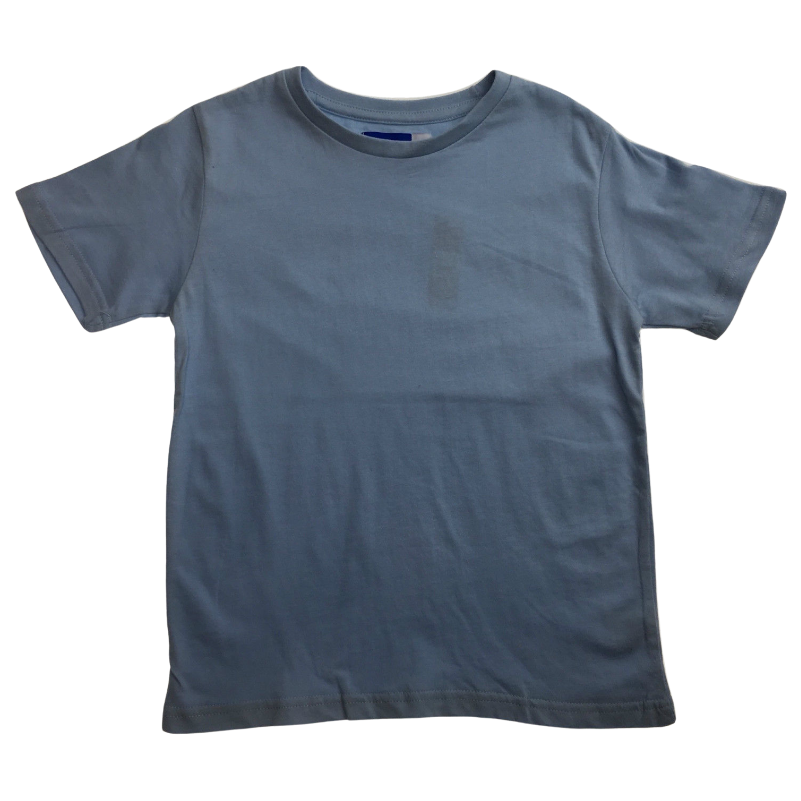 V563-BR-KDSPLAINTEE-SKYBLU-8-202503051110-00 KIDS PLAIN T SHIRT Childrens Child 100% COTTON Boys Girls Basic Blank Tee Top - Sky Blue - 8 - Image 1