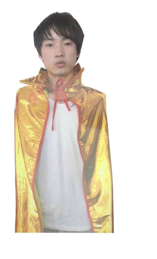 V563-BR-KMETALCAPE-ORG-184344-00 KIDS METALLIC CAPE w Collar Costume Childrens Party Halloween Vampire - Orange - Image 1
