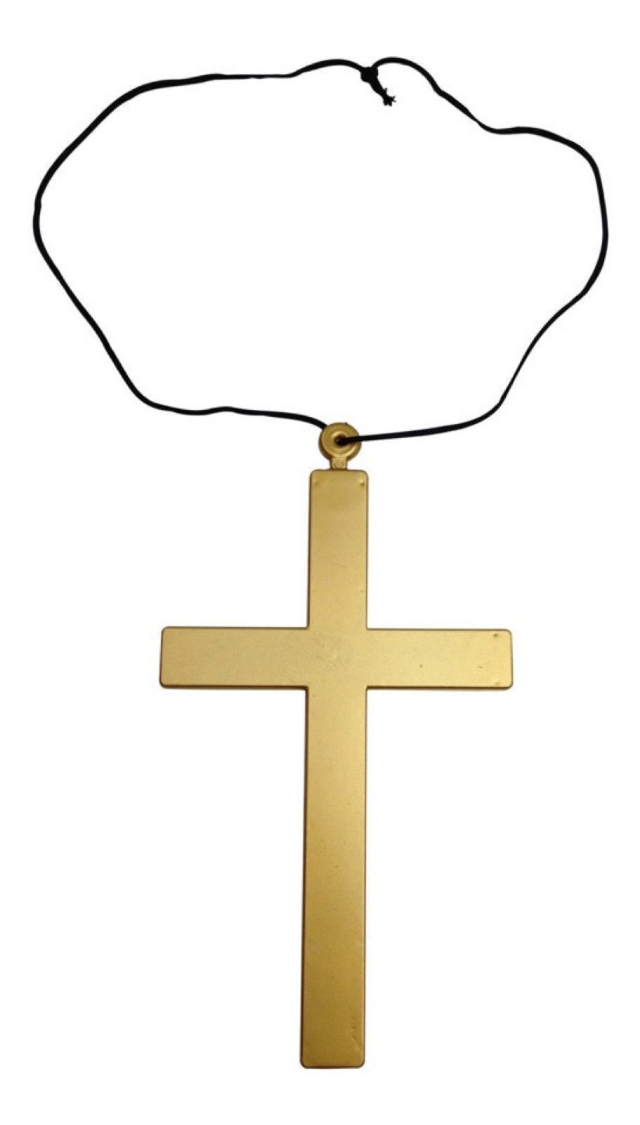 V563-MONKCROSS-184737-00 MONK CROSS Priest Costume Fancy Dress Necklace Religious Nun Accessory Halloween - Image 1