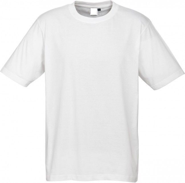 V563-MPLAINT-WHT-L-202503051930-00 Plain T-Shirt 100% COTTON Basic Blank Tee Mens Ladies Casual BULK Adults - White - L - Image 1