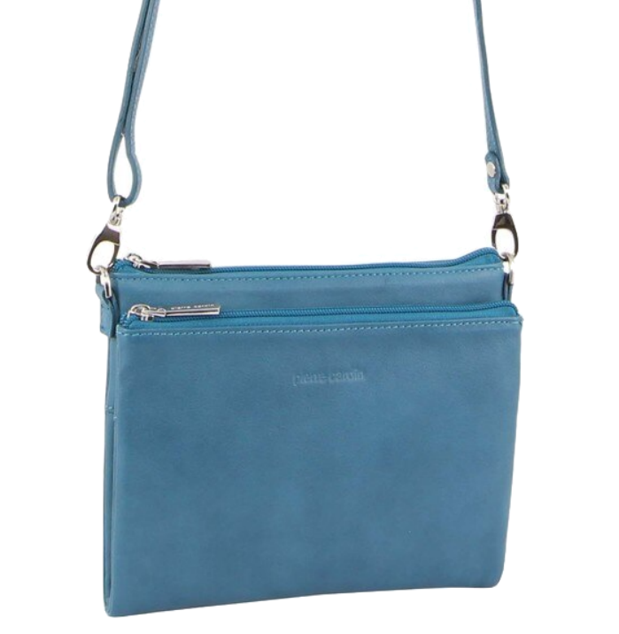 V563-PC2854-TROPICAL-174071-00 Pierre Cardin Ladies Cross Body Bag Leather Clutch Shoulder Sling Womens - Tropical - Image 1
