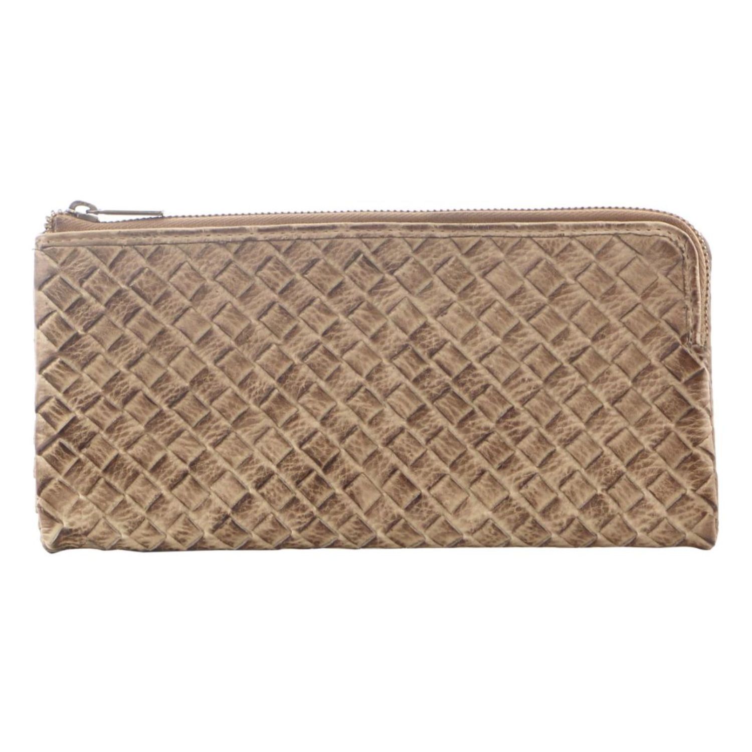 V563-PC3124-LATTE-174495-00 Pierre Cardin Womens Soft Rustic Leather Wallet Coin RFID Purse - Latte - Image 1