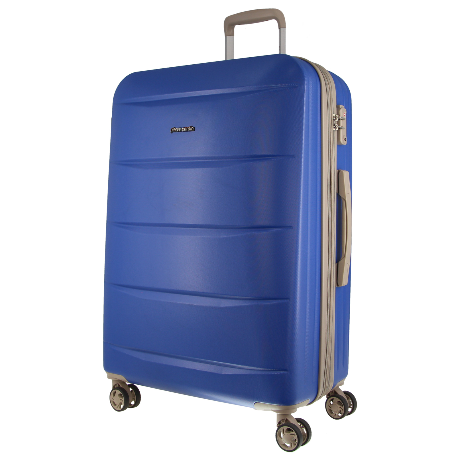 V563-PC3551-CABIN-OCEAN-174392-00 Pierre Cardin Hardshell Cabin Luggage Bag Travel Carry On TSA 54cm (49L) - Ocean - Image 1