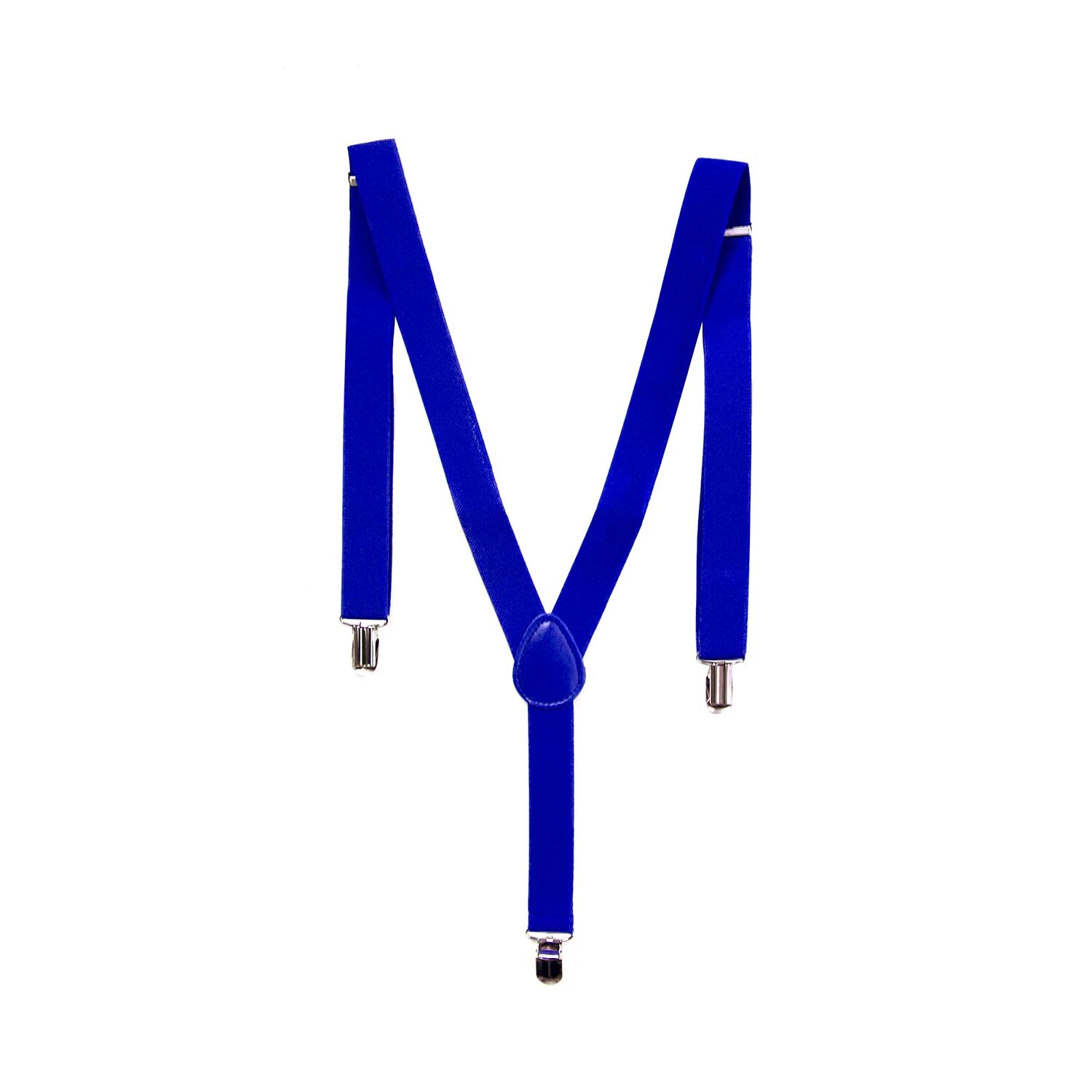 V563-SLIMSUSPENDERS-BLU-202503261807-00 Mens Suspenders Braces Adjustable Strong Clip On Elastic Formal Wedding Slim - Blue - Image 1