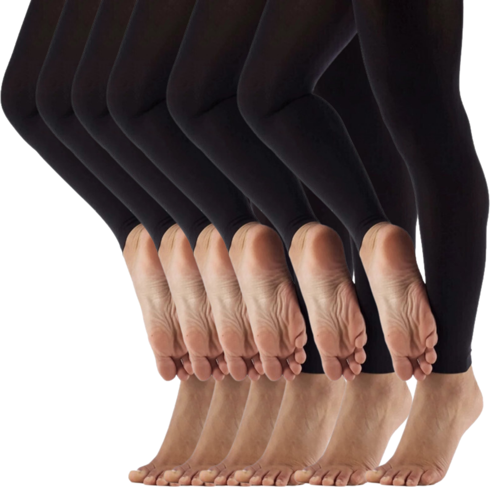 V563-SO-111-6PCS-202503051506-00 6x Womens Ladies Footless Tights Stockings Pantyhose Leg Hosiery Thermal - Image 1