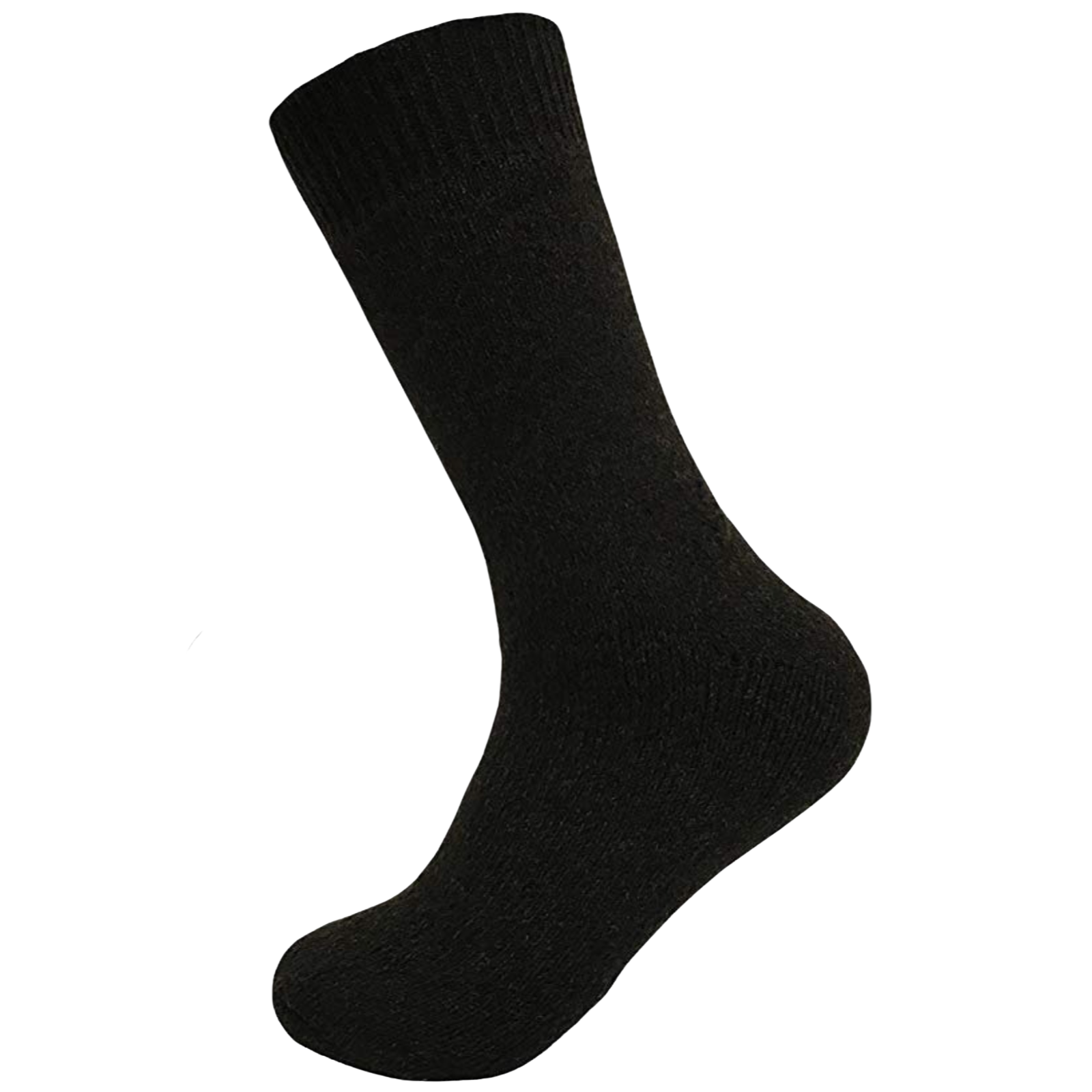 V563-SO-203-BLK-1PR-11-14-202502280916-00 Merino Wool Mens Loose Top Thermal Socks Diabetic Comfort Circulation - 1 Pair - Black - 11-14 - Image 1