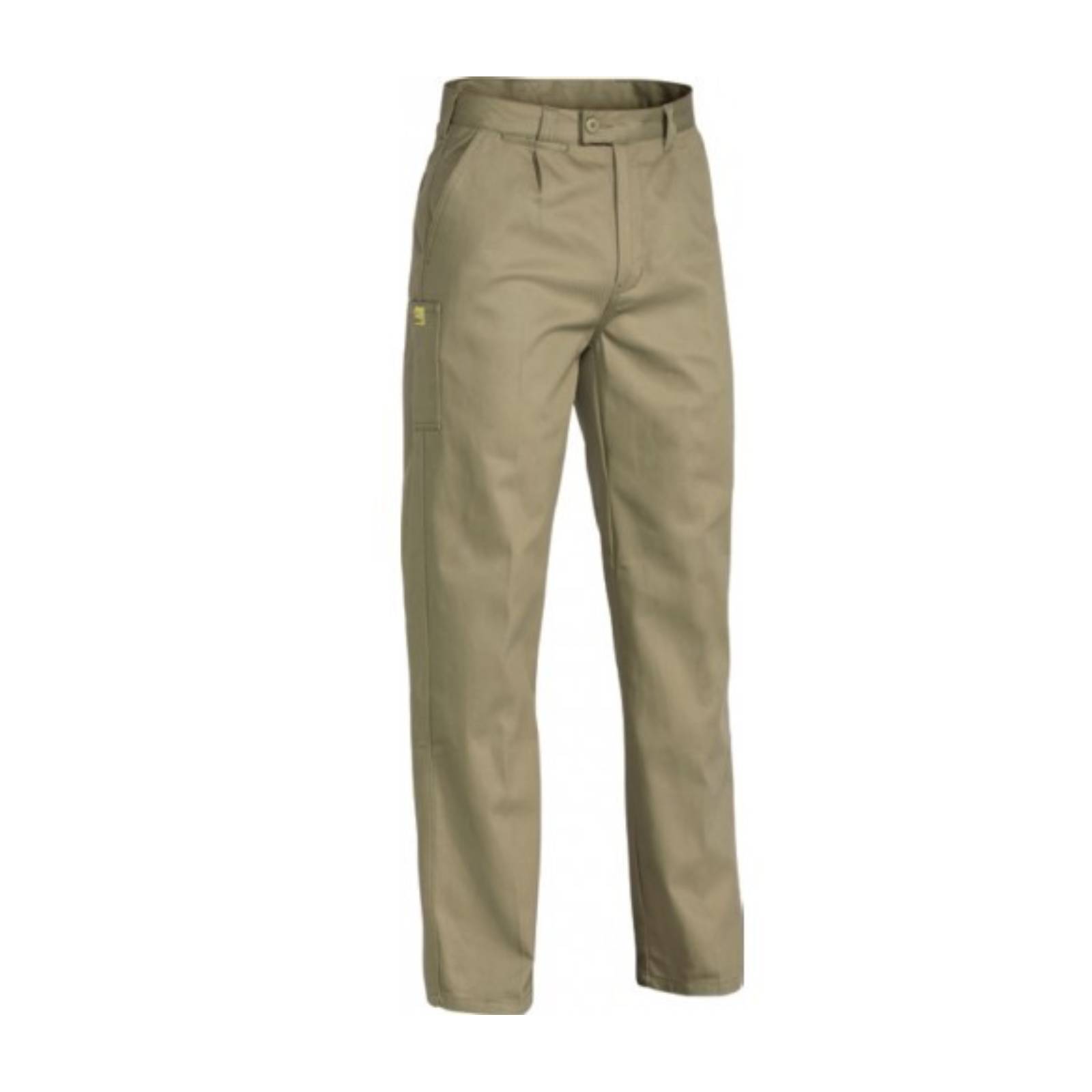 V563-VRP6007-KHA-112-202503052059-00 Bisley Mens Insect Protection Drill Work Pants Trousers - Khaki - 112cm - Image 1