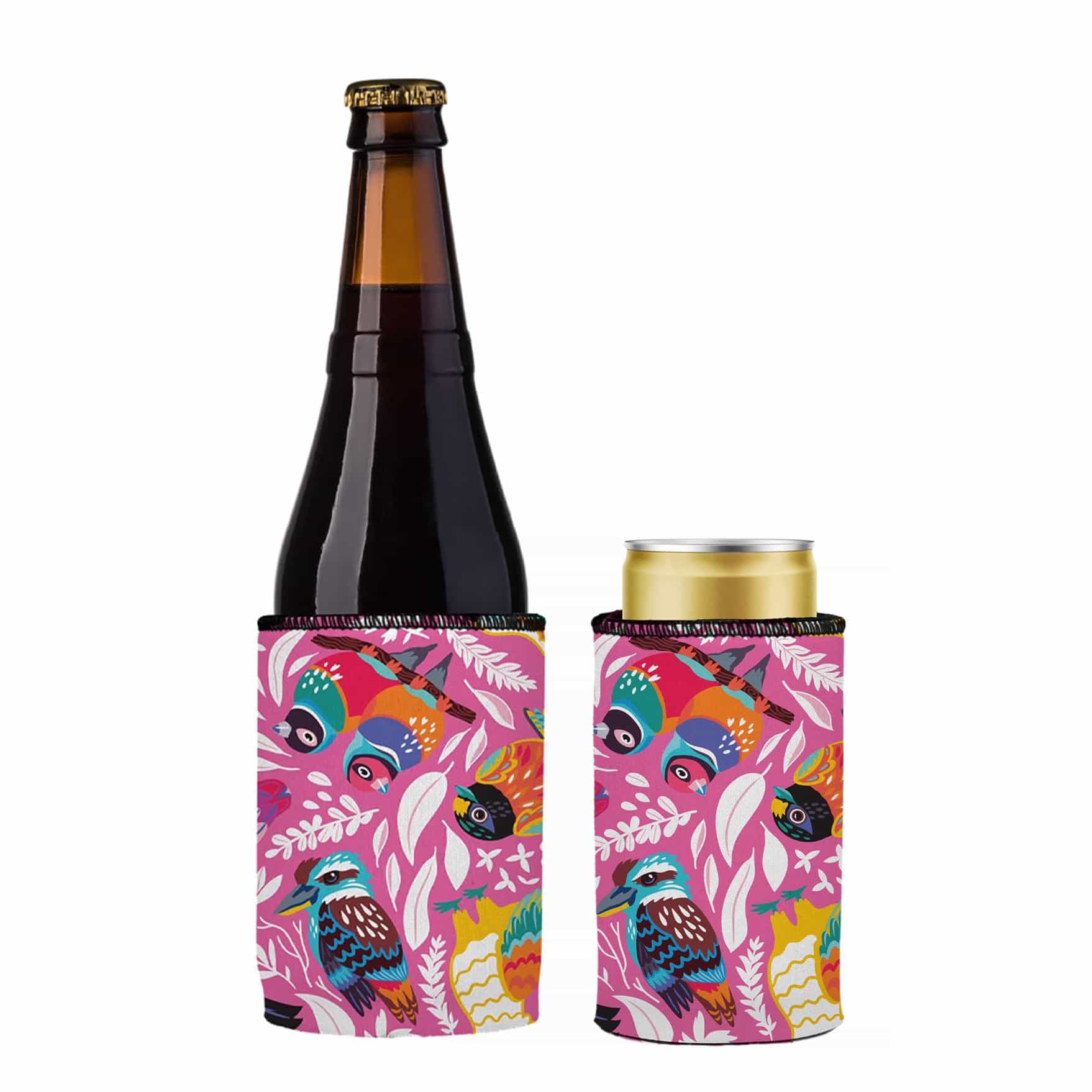 V570-ST-2020-A-2-202503260830-00 Aussie Birds Stubby Cooler 2-Pack - Standard - Image 1