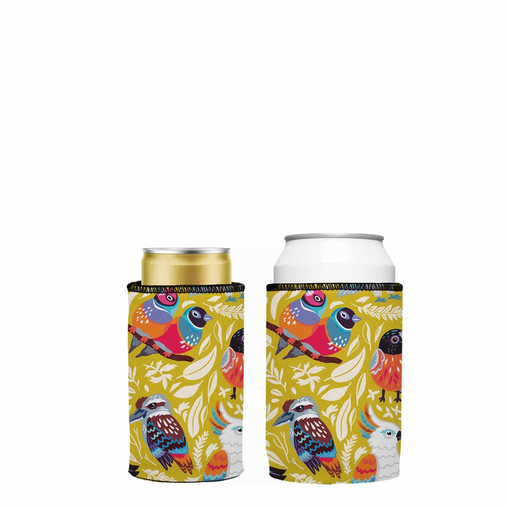 V570-ST-2021-A-2-202503260830-00 Aussie Birds II Stubby Cooler 2-Pack - Standard - Image 1