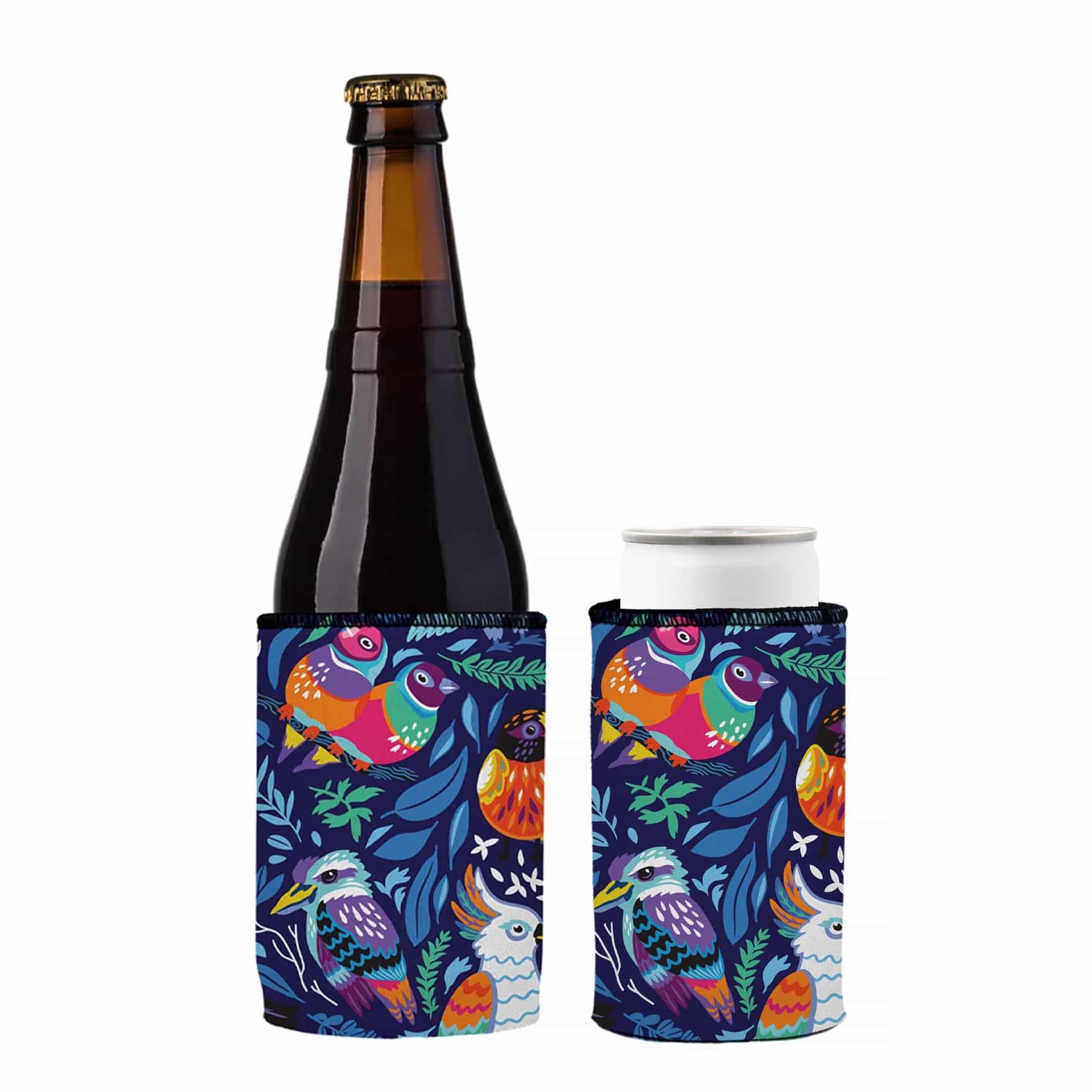 V570-ST-2026-A-2-202503260827-00 Aussie Birds IV Stubby Cooler 2-Pack - Standard - Image 1