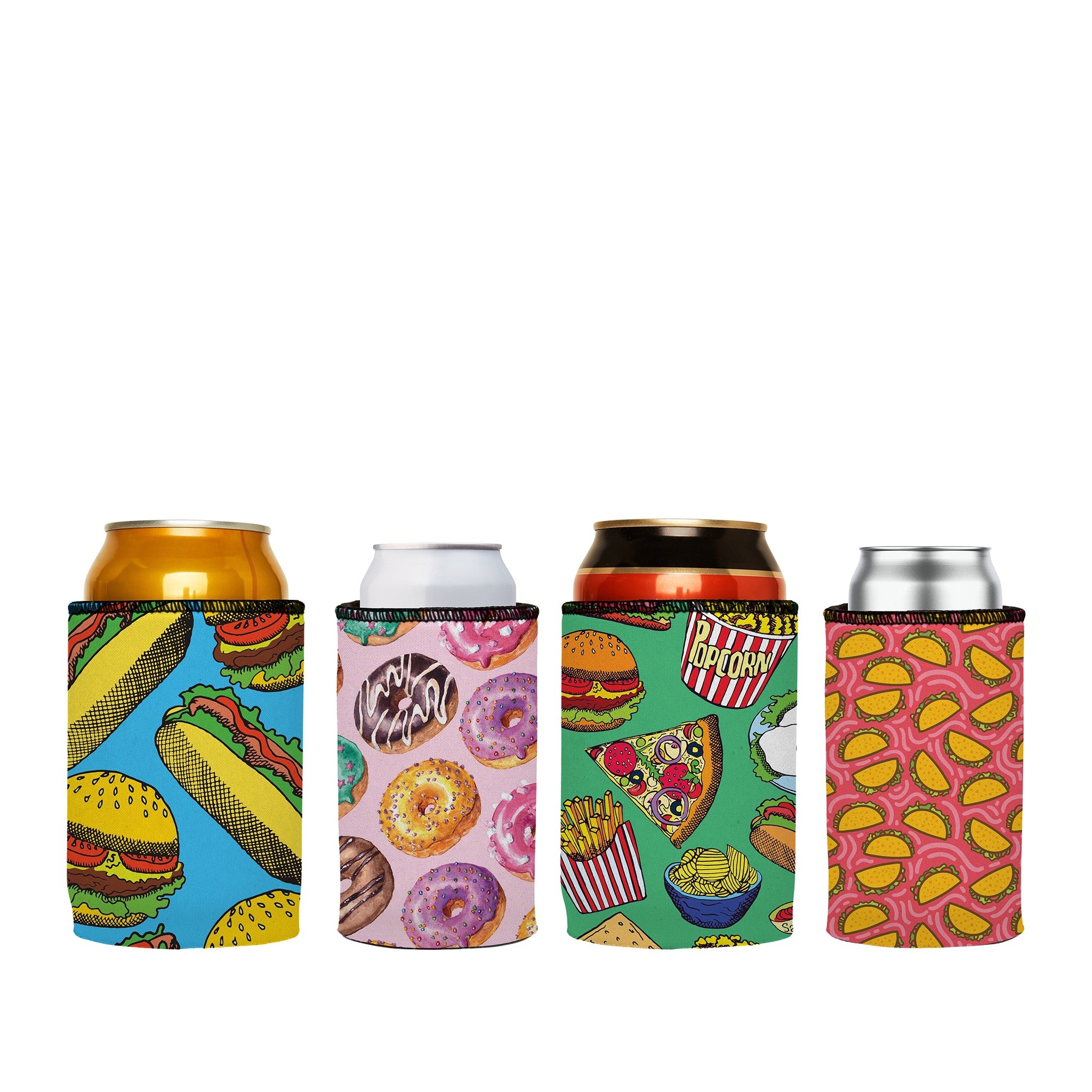 V570-ST-2177-2180-2672-2823-A-202503260905-00 Junk Food Stubby Cooler 4-Pack - Standard - Image 1
