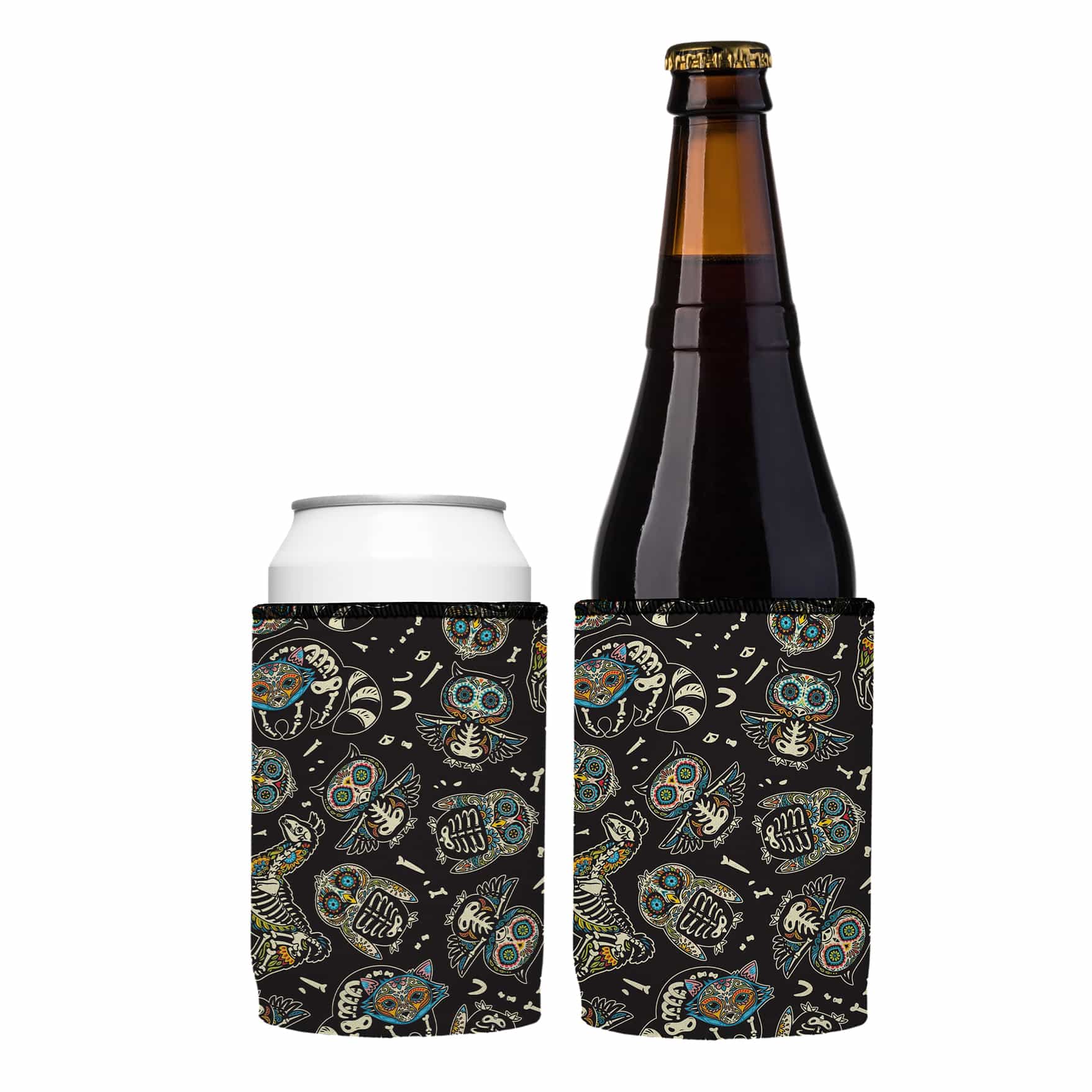 V570-ST-2385-A-2-202503260920-00 Animal Skeletons Stubby Cooler 2-Pack - Standard - Image 1