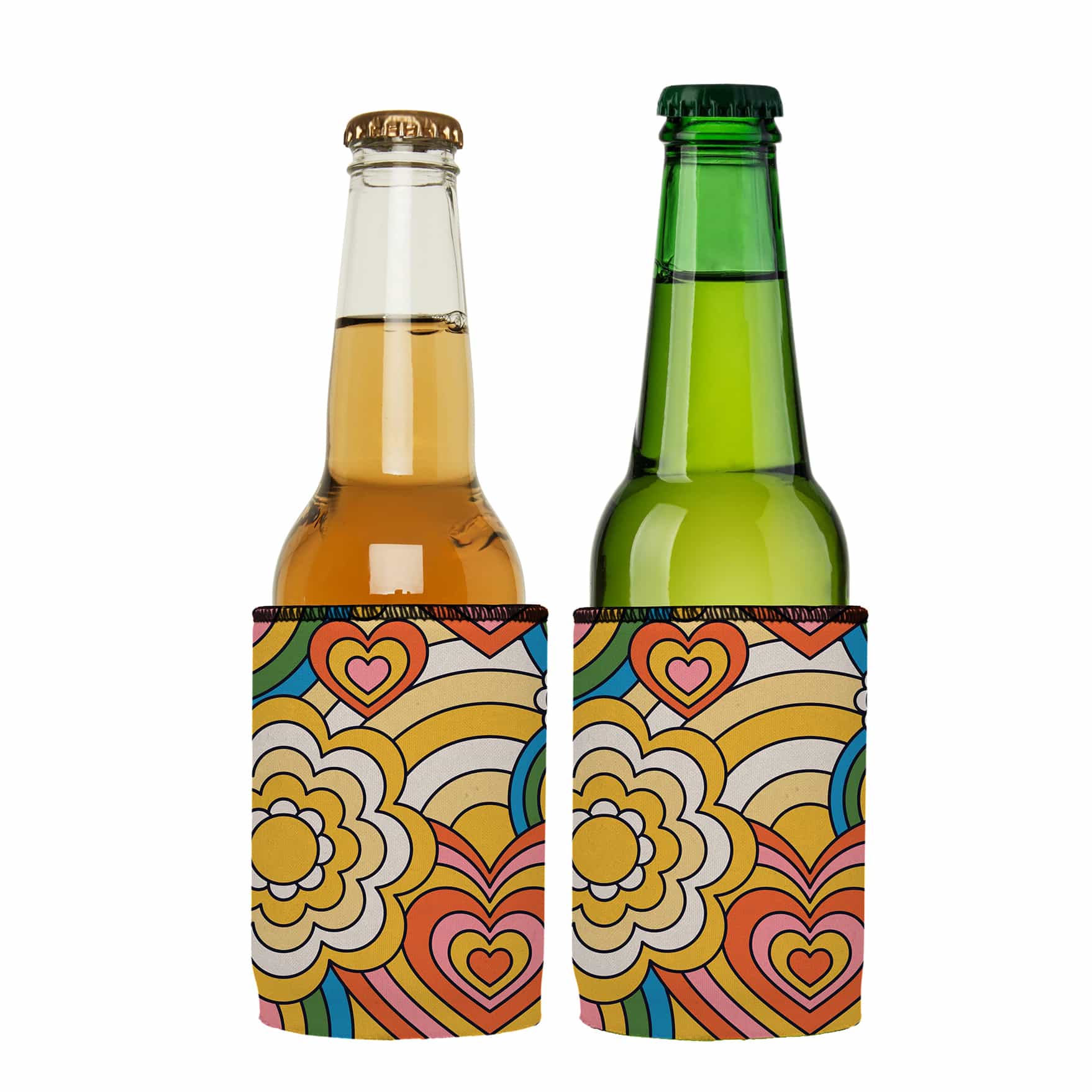 V570-ST-2459-A-2-202503260917-00 60s Hearts Stubby Cooler 2-Pack - Standard - Image 1