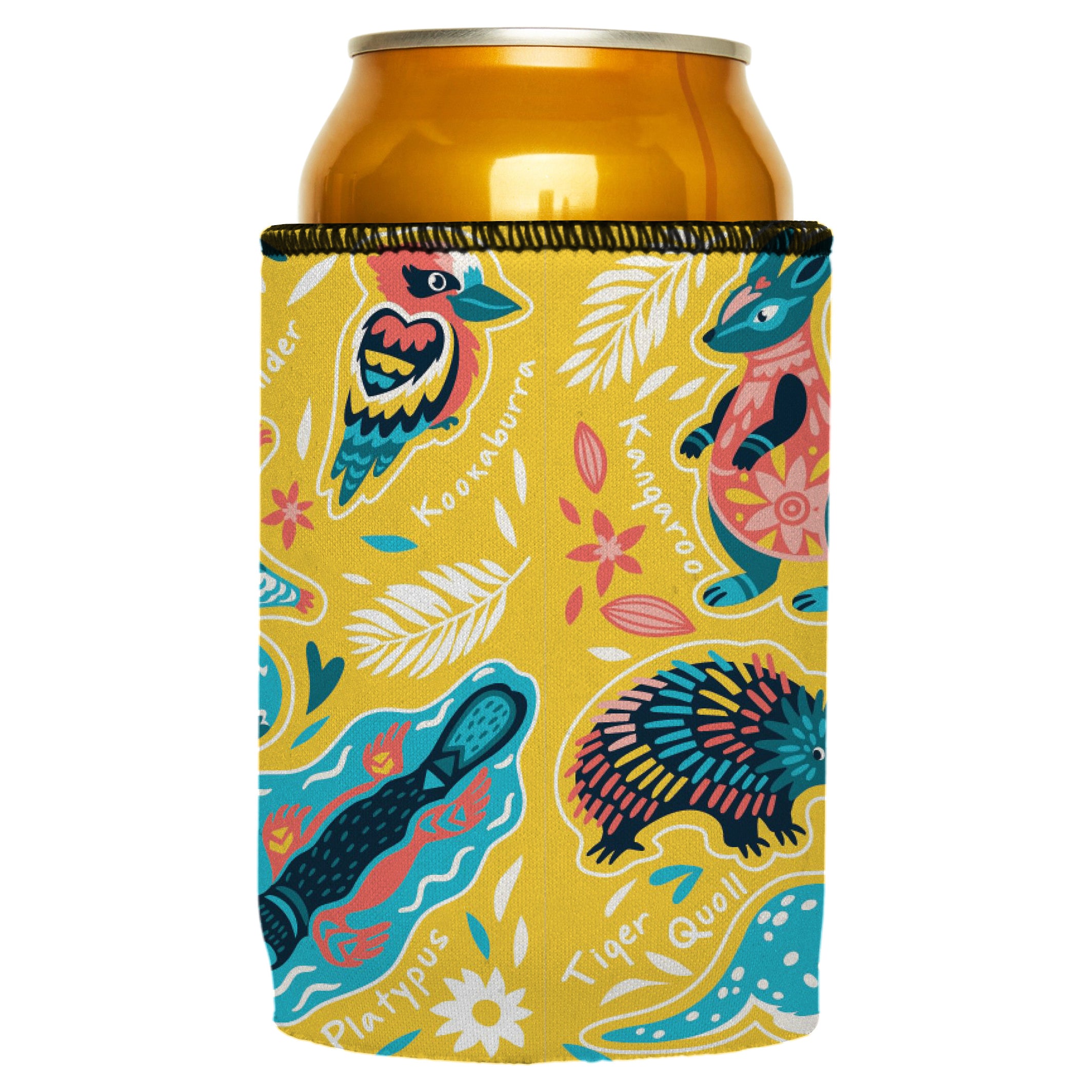 V570-ST-2603-A-202503260840-00 Australian Animals Stubby Cooler - Standard - Image 1