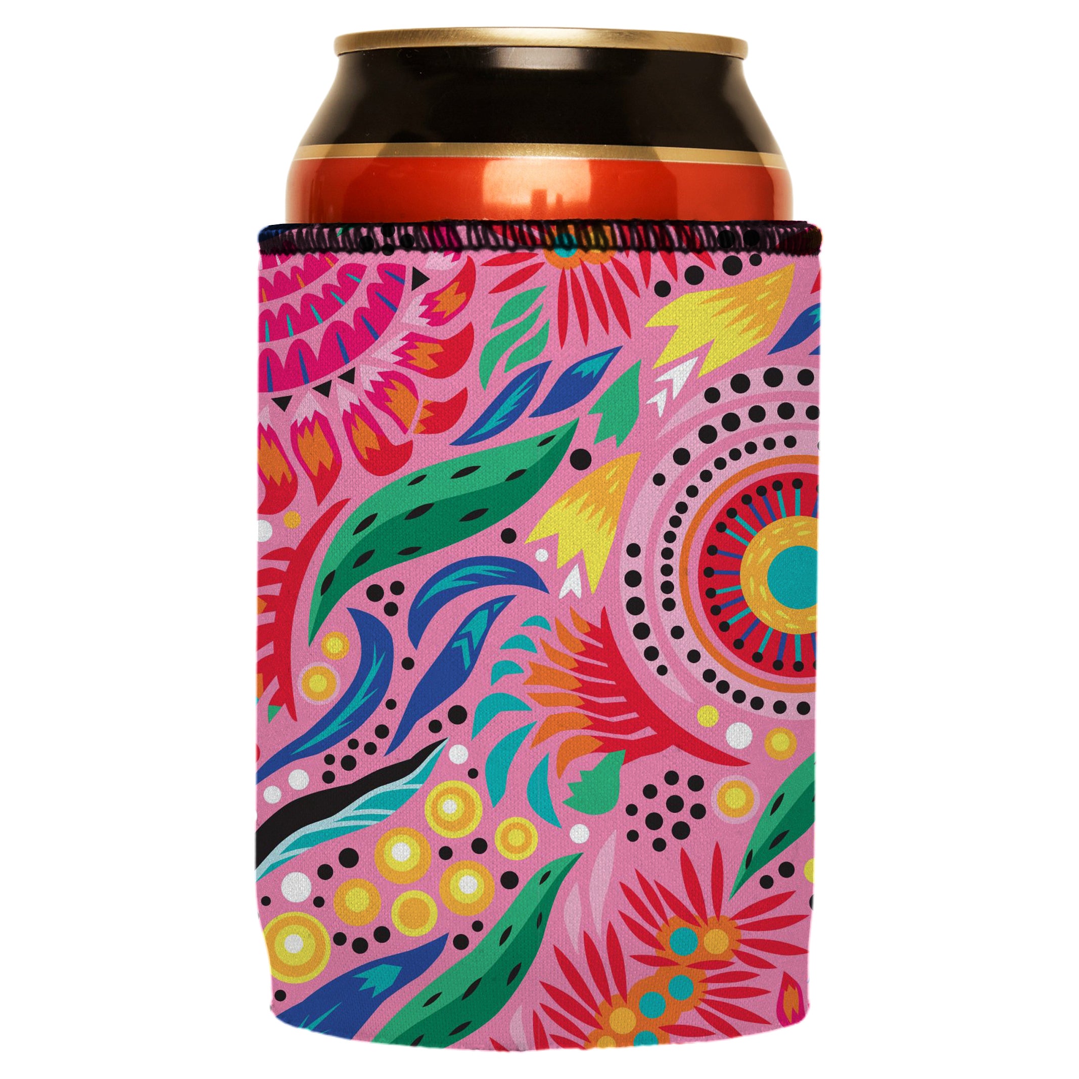 V570-ST-2755-A-202503260836-00 Australian Flowers Stubby Cooler - Standard - Image 1