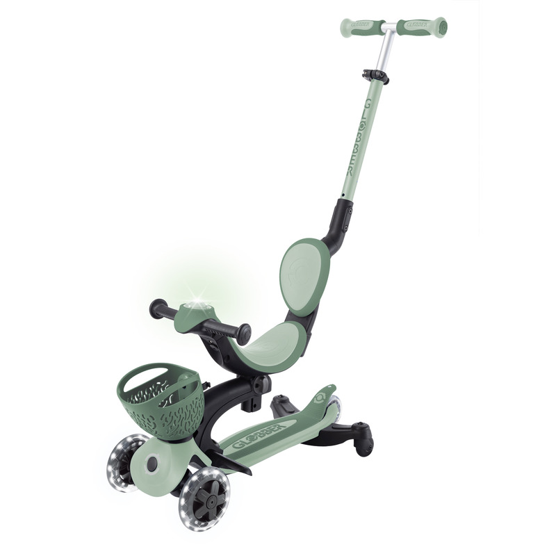 V572-844-104-202503280120-00 Globber Go Up Baby Lights 360 - Sage/Olive - Image 1