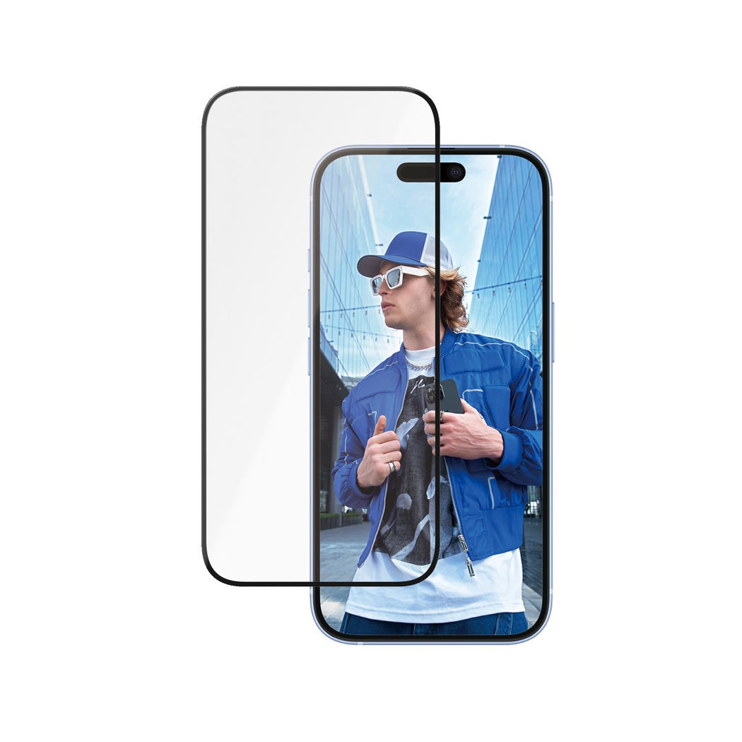 V578-2853-202505231037-00 PanzerGlass Ultra-Wide Fit Ceramic Glass Screen Protector For iPhone 16 /15 - Clear - Image 1