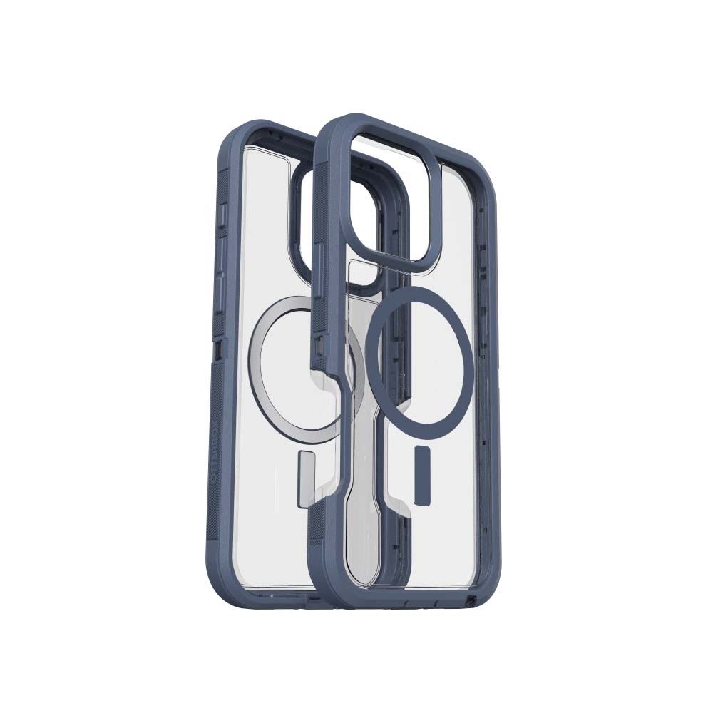 V578-77-96132-226459-00 OtterBox Defender XT Clear Back Case for iPhone 16 Pro Max -Clear/Blue - Image 1