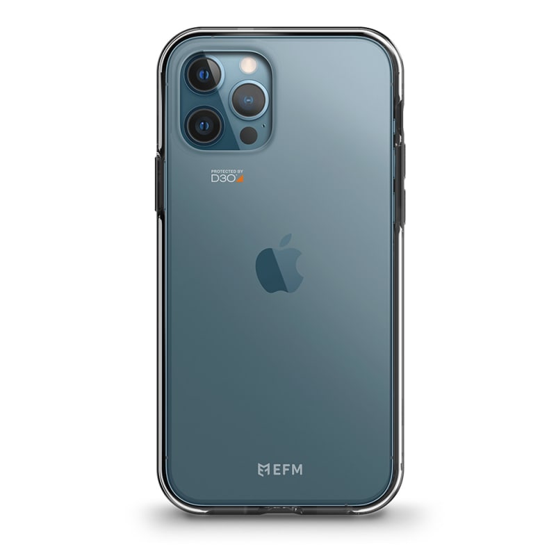 V578-EFCDUAE182SLC-226647-00 EFM Aspen Case Armour with D3O 5G Signal Plus for iPhone 12 Pro Max 6.7" - Slate/Clear - Image 1