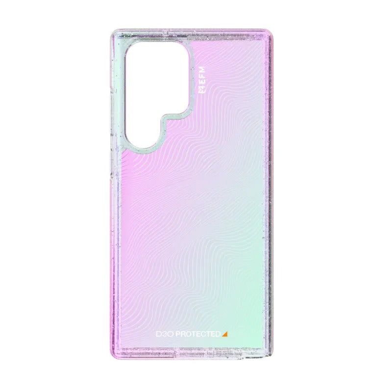 V578-EFCDUAE284GLP-226607-00 EFM Aspen Case Armour with D3O Crystalex For Samsung Galaxy S23 Ultra - Glitter Pearl - Image 1
