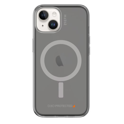 V578-EFCTAAE197BLA-226611-00 EFM Alta Case Magsafe Armour with D3O Crystalex For iPhone 14 Plus (6.7") - Smoke / Black - Image 1