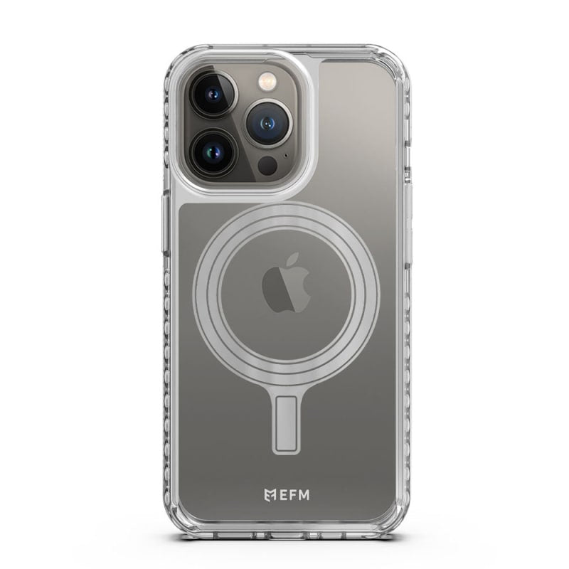V578-EFCTPAE194FLXF-226654-00 EFM Zurich Flux Case Armour Compatible with MagSafe for iPhone 13 Pro (6.1" Pro) - Frost Clear - Image 1
