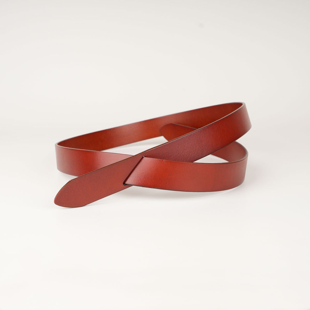 V629-PZ-WGLB07-T80-150474-00 Peroz Arla Women's Tan Leather Knot Belt - Image 1