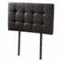 PU Leather Single Bed Deluxe Headboard Bedhead - Black
