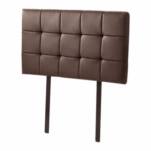PU Leather Single Bed Deluxe Headboard Bedhead - Brown