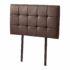 PU Leather Single Bed Deluxe Headboard Bedhead - Brown