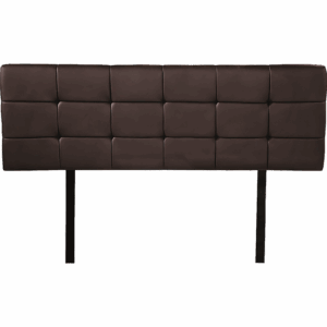 PU Leather Double Bed Deluxe Headboard Bedhead - Brown